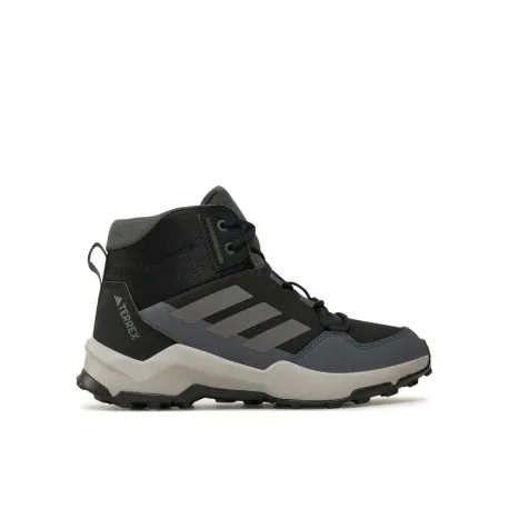 Juniorská členková turistická obuv ADIDAS Terrex AX4R Jr core black grey four grey six