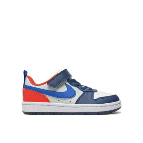 Chlapčenská rekreačná obuv NIKE Court Borough Low Recraft midnight navy hyper royal orange