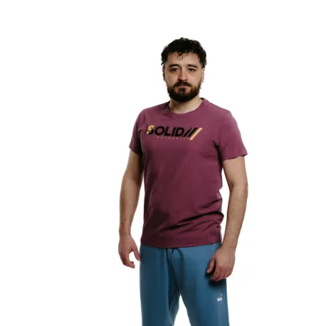 Pánske tričko s krátkym rukávom AUTHORITY T-SOLID M burgundy