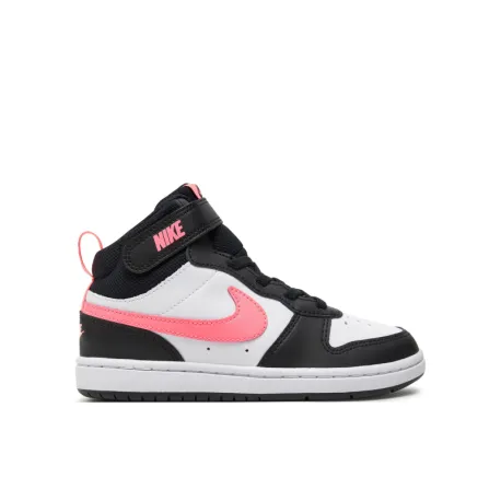 Dievčenská vychádzková obuv NIKE Court Borough Mid 2 K black sunset pulse white