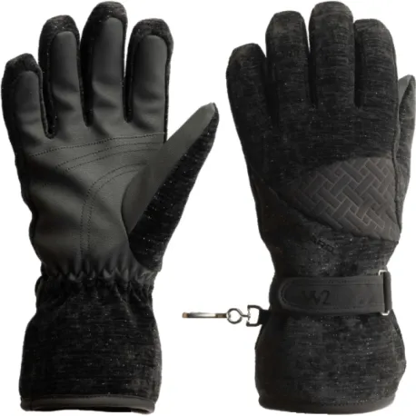 Dámske lyžiarske rukavice BLIZZARD W2W Swift ski gloves, black silver