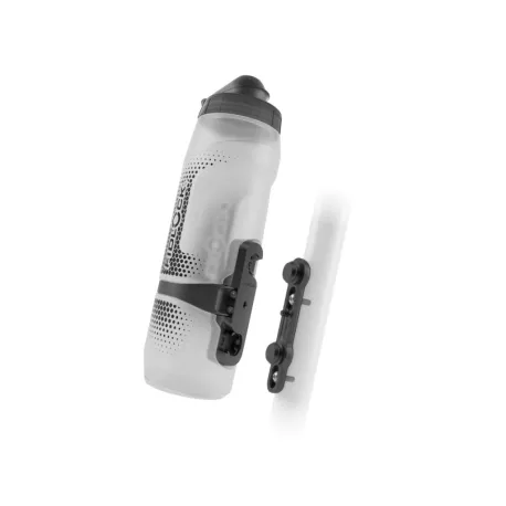 Fľaša na bicykel FIDLOCK set láhve s držákem BOTTLE TWIST průhledná bílá 800 ml