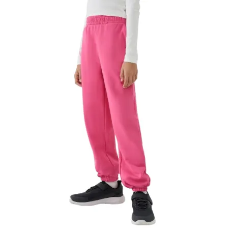 Dievčenské tepláky 4F JUNIOR TROUSERS CAS F0950-54S-PINK