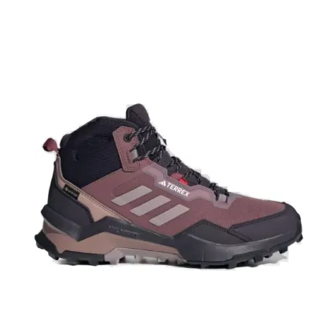 Dámska členková turistická obuv ADIDAS Terrex AX4 Mid GTX W burgundy preloved fig aurora black