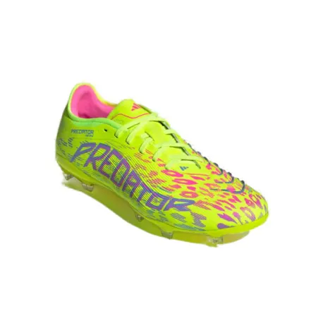 Pánske futbalové kopačky outdoorové ADIDAS Predator Pro M FG lucid lemon blue fusion lucid pink