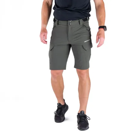 Pánske turistické kraťasy NORTHFINDER ANTHON 300darkgreen
