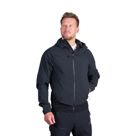 Pánska turistická softshellová bunda NORTHFINDER CIRO-269black