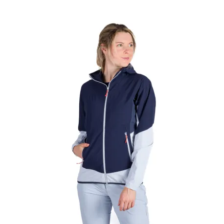 Dámska turistická softshellová bunda NORTHFINDER KATHI-387blueblue