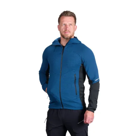 Pánska turistická mikina so zipsom NORTHFINDER EGON 811darkblueblack