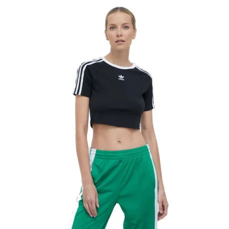 Dámske tričko s krátkym rukávom ADIDAS ORIGINALS 3 S BABY TEE-BLACK