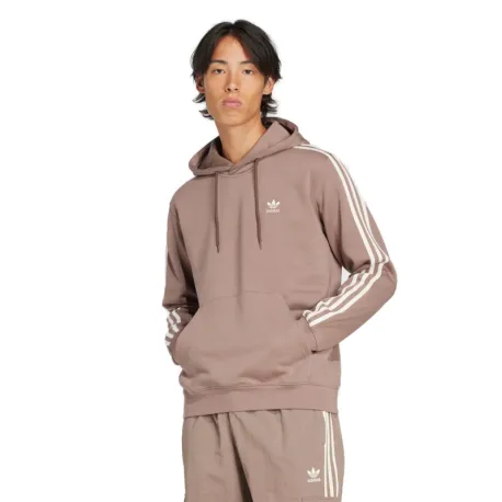 Pánska mikina s kapucňou ADIDAS ORIGINALS 3-STRIPES HOODY-TRABRN