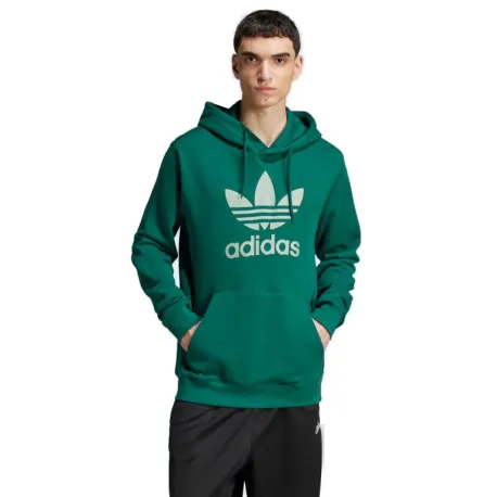 Pánska mikina s kapucňou ADIDAS ORIGINALS TREFOIL HOODY-CGREEN