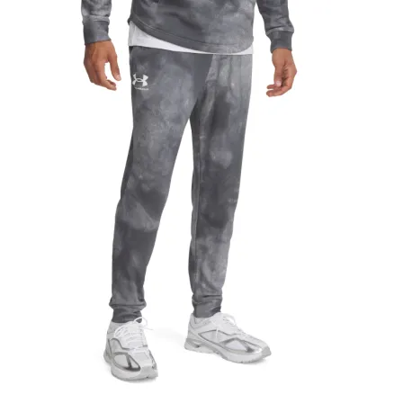 Pánske tepláky UNDER ARMOUR UA Rival Terry AOP Jogger Q1-GRY