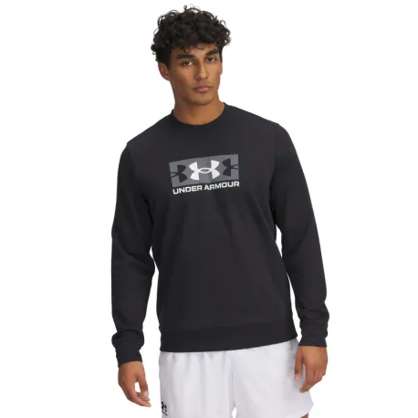 Pánska mikina UNDER ARMOUR UA Rival Terry Logo Crew Q2-BLK