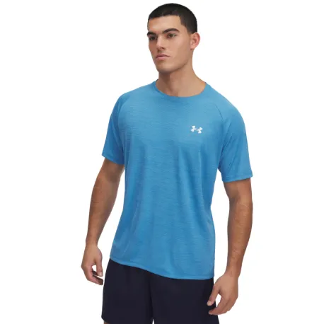 Pánske tréningové tričko s krátkym rukávom UNDER ARMOUR UA Tech Textured SS-BLU