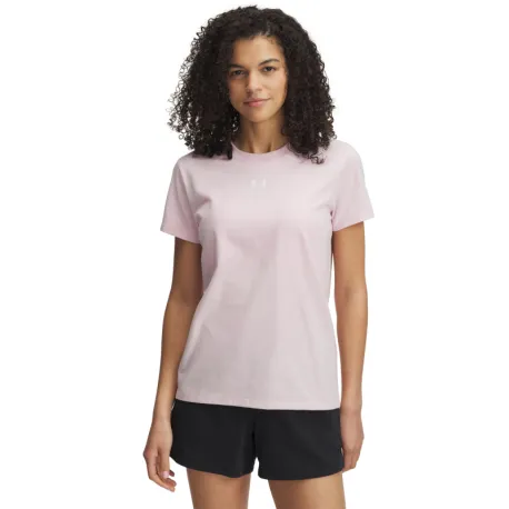 Dámske tričko s krátkym rukávom UNDER ARMOUR UA Rival Core SS-PNK
