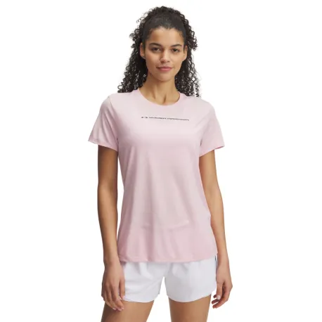 Dámske tréningové tričko s krátkym rukávom UNDER ARMOUR UA TECH PTH GRAPHIC SSC-PNK