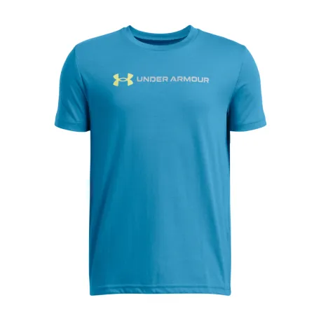 Chlapčenské tričko s krátkym rukávom UNDER ARMOUR UA B LOGO WORDMARK SS-BLU