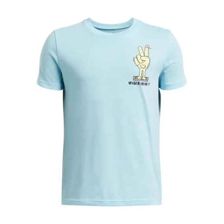 Chlapčenské tričko s krátkym rukávom UNDER ARMOUR UA B PEACE LOVE UA SS-BLU