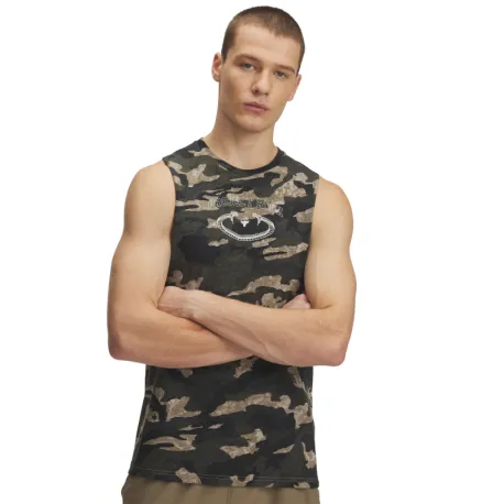 Pánske tielko UNDER ARMOUR Camo Tank-BRN