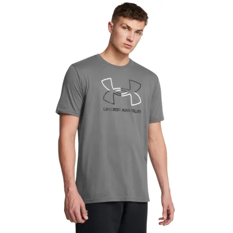 Pánske tričko s krátkym rukávom UNDER ARMOUR UA GL FOUNDATION UPDATE SS-GRY