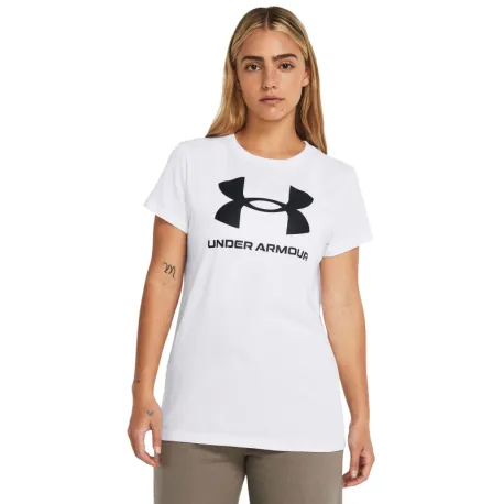 Dámske tričko s krátkym rukávom UNDER ARMOUR UA Rival Logo SS-WHT