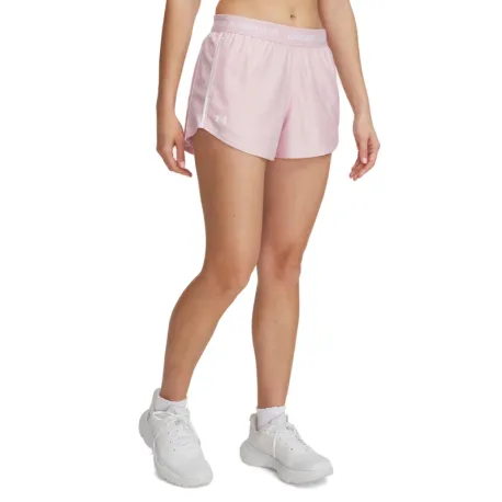 Dámske tréningové kraťasy UNDER ARMOUR Tech Play Up Shorts-PNK