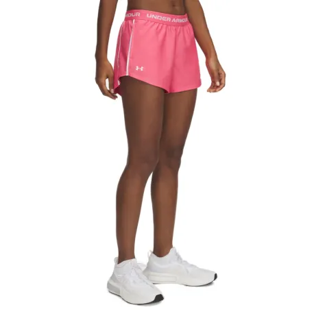 Dámske tréningové kraťasy UNDER ARMOUR Tech Play Up Shorts-PNK