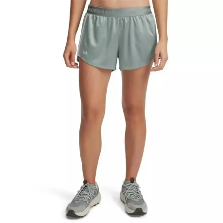 Dámske tréningové kraťasy UNDER ARMOUR Tech Play Up Shine Shorts-GRN