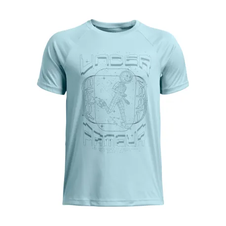Chlapčenské tréningové tričko s krátkym rukávom UNDER ARMOUR UA B TECH GAME DAY SS-BLU