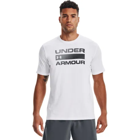 Pánske tričko s krátkym rukávom UNDER ARMOUR UA TEAM ISSUE WORDMARK SS-WHT