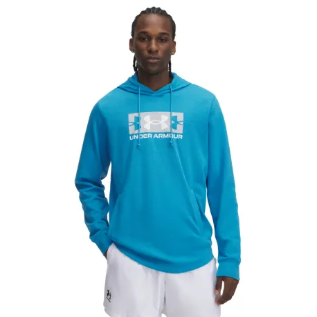 Pánska mikina s kapucňou UNDER ARMOUR UA Rival Terry Logo Hood-BLU