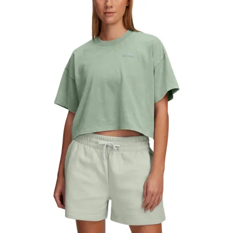 Dámske tričko s krátkym rukávom UNDER ARMOUR UA HWT WASH SS-GRN