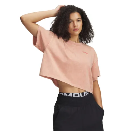 Dámske tričko s krátkym rukávom UNDER ARMOUR UA HWT WASH SS-PNK
