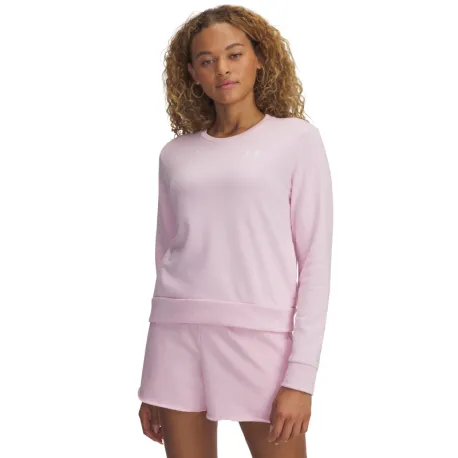 Dámska mikina UNDER ARMOUR UA Rival Terry Crew-PNK