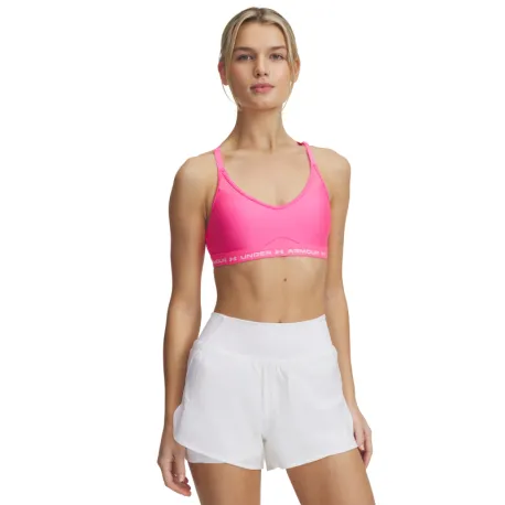 Dámska tréningová športová podprsenka UNDER ARMOUR UA Crossback Low Bra-PNK