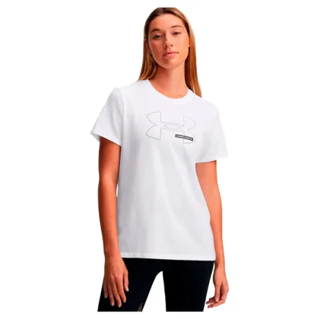 Dámske tričko s krátkym rukávom UNDER ARMOUR UA Rival Outline SS-WHT
