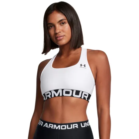 Dámska tréningová športová podprsenka UNDER ARMOUR UA HG Mid Branded-WHT