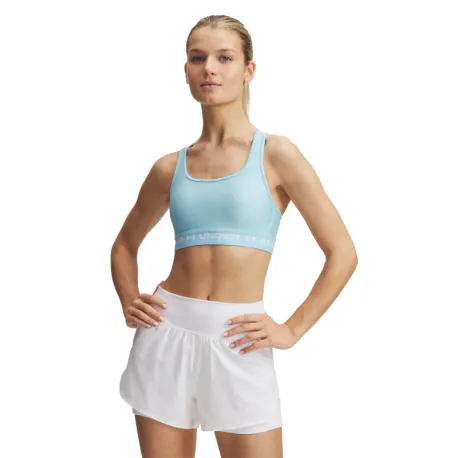 Dámska tréningová športová podprsenka UNDER ARMOUR Crossback Mid Bra-BLU