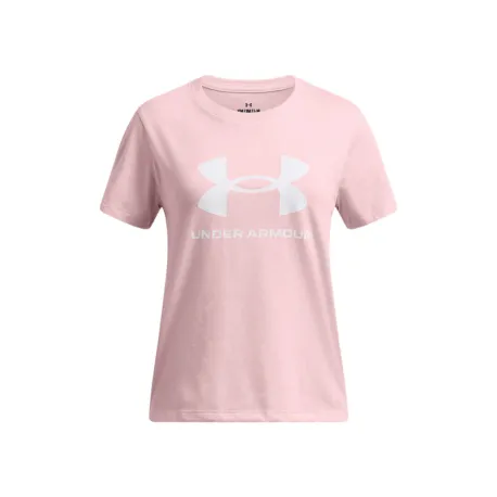 Dievčenské tričko s krátkym rukávom UNDER ARMOUR UA BIG LOGO SS-PNK