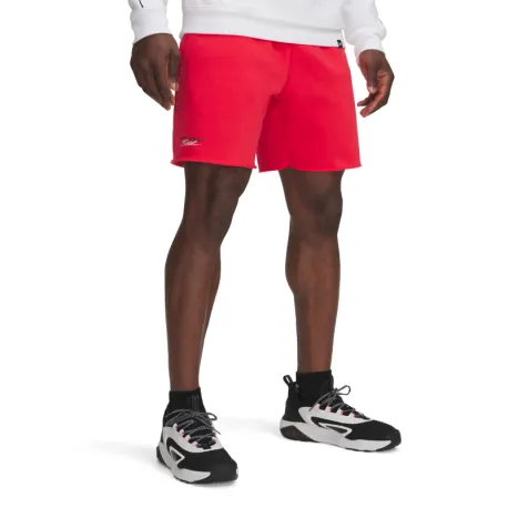 Pánske teplákové kraťasy UNDER ARMOUR Icon Flc Short-RED