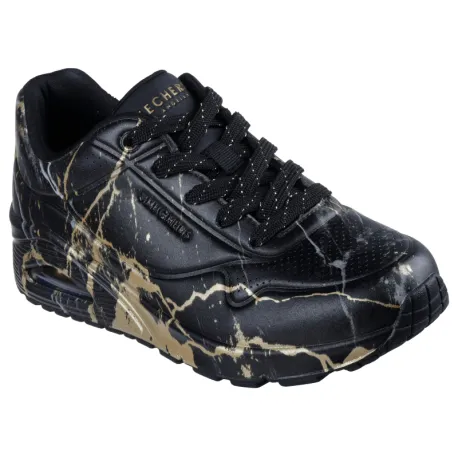 Dámska rekreačná obuv SKECHERS Uno Marbel Marvel W black print