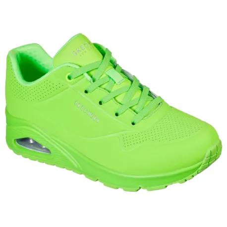 Dámska rekreačná obuv SKECHERS Uno Night Shades lime green