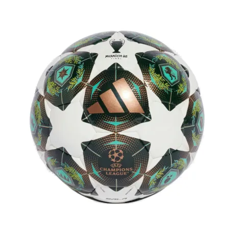 Futbalová halová lopta ADIDAS UCL PRO SAL WHITE SHAGRN SSLIME