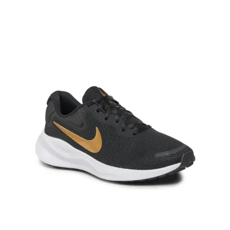 Dámska športová obuv (tréningová) NIKE Revolution 7 W black metallic gold white