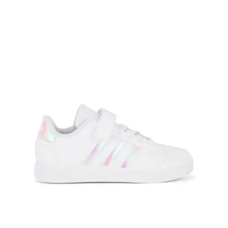 Dievčenská rekreačná obuv ADIDAS Grand Court 2.0 K cloud white iridescent cloud white