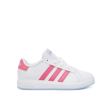 Dievčenská rekreačná obuv ADIDAS Grand Court 2.0 Jr cloud white pulse magenta glow blue