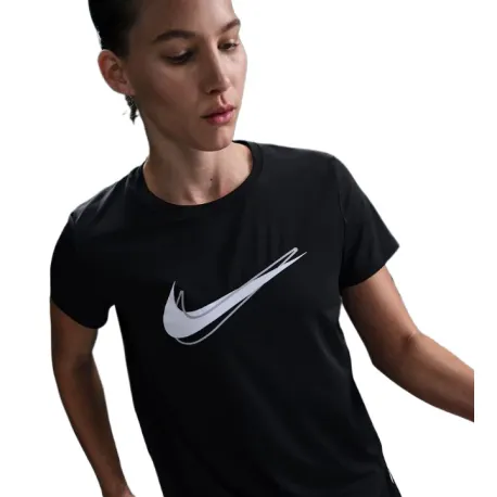 Dámske bežecké tričko s krátkym rukávom NIKE W NK ONE SWSH HBR DF SS TOP