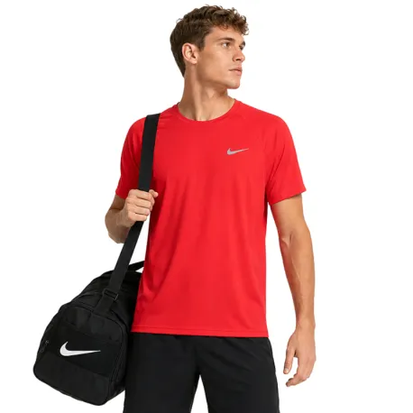 Pánske tréningové tričko s krátkym rukávom NIKE SWIM ESSENTIAL UNIVERSITY RED-UNIVERSITY RED
