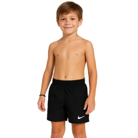 Chlapčenské plavky NIKE SWIM 4 inch VOLLEY SHORT BLACK-BLACK
